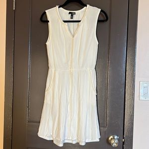 White cord trimmed dress